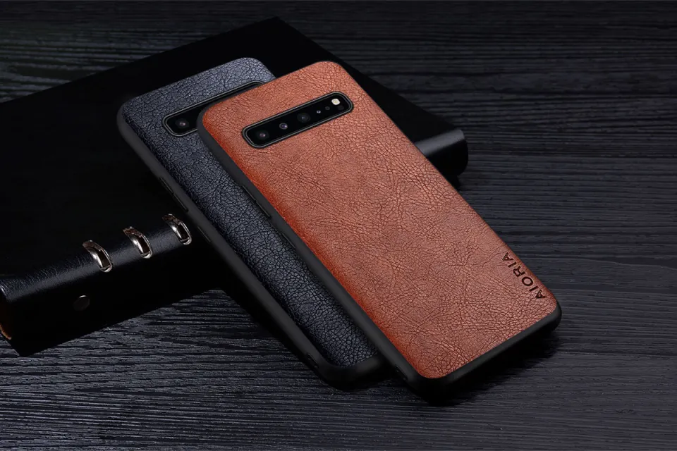 Case For Samsung Galaxy S10 Lite Plus S10E Premium Retro Litchi