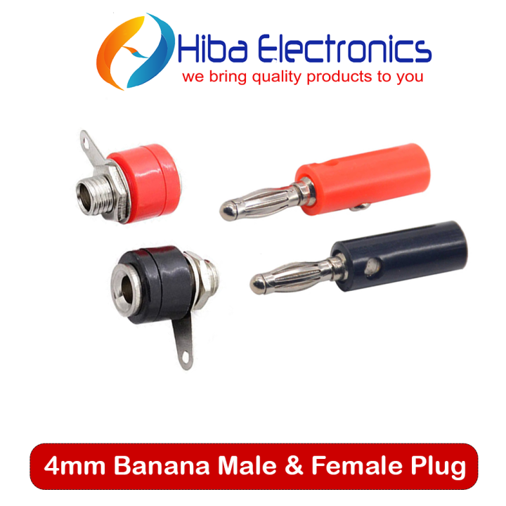 4mm Banana Plug Connector Male Lantern Type Solderless Screw Connector Power Supply Wire Cable Connector