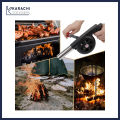 Portable Barbeque Air Blower with Manual Handle Speed Control and Metal Fan Blade for Outdoor Barbecue Fire Bellow, Camping and Hiking Picnic KS. 