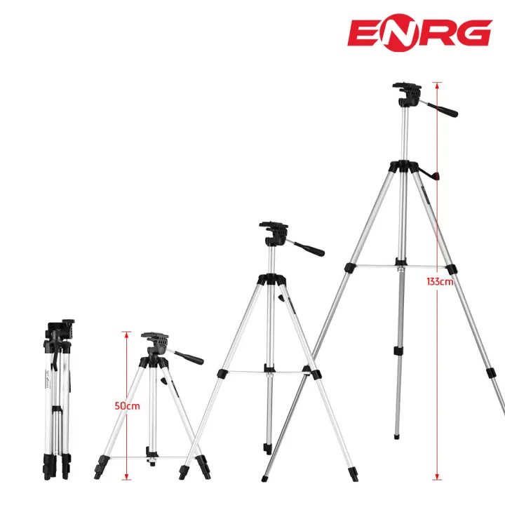 Energy%20-%20ENRG%20Aluminium%20Tripod%20Stand%20Adjustable%20Portable%204.5%20Feet%20With%20Carry%20Case%20and%20Mobile%20Phone%20Holder%20Silver%20-%20Image%205