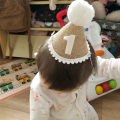 Hat Baby Birthday Hat 3th Years Kids Baby Shower Hat Birthday Headband Decoration Easy to Use A. 