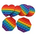 Rainbow Bubble Pops Fidget Kids Toy Sensory Autisim Special Need Its Anti-stress Stress Relief Squishy Fidget Toy Brinquedos. 