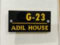 Custom House Address Plate. 