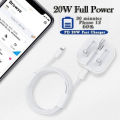 iPhone 3 Pin Adapater - 20w PD Charger - Fast iPhone Charger - Only Adapter - Power Adapter Wall Charger. 