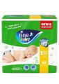 Fine Baby Diapers New Born Jumbo Pack 42 Pcs Upto 5Kg | Fine Baby Diapers | Fine Baby New Born 42Pcs. 