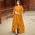 Luxe 3 Pc Stitched Gown / Kattan Silk Elegant Embroidered / Dress For Girls and Women.. 