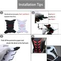 Motorcycle Fuel Tank Decals 3D Rubber Protector Pad Sticker Red. 