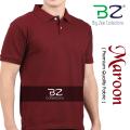 Maroon Polo T Shirt (Premium Quality Fabric) by Big Zee Collections. 