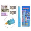 2 In 1 Note Checking Pen With UV Light Bank Note Tester Pen Money Detector Currency checker Machine Tools. 