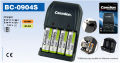 Camelion charger for AA,AAA & 9V batteries - BC904SM. 