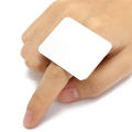 Salon Manicure Finger Ring Color Palette Make Up Cream Foundation Mixing Palette Cosmetic Make Up Tool Stainless Steel Plate. 