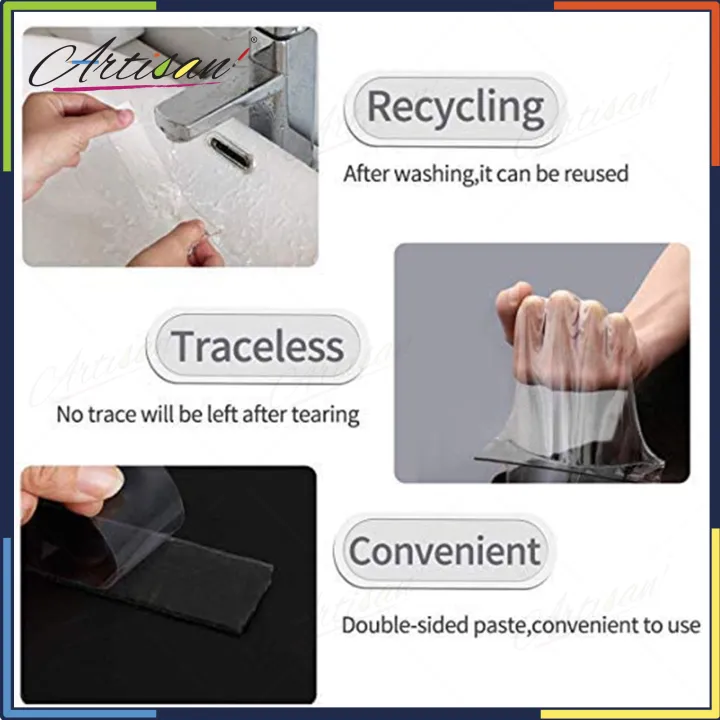 Artisan%20-%203%20Meter%20Double%20Sided%20Adhesive%20Nano%20Tape%20Transparent%20-%20Image%205