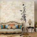 Sparrow with pretty leave wooden wall art, laser cut sparrow and leave wooden wall art, living room and lounge wooden wall art. 