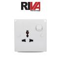 RIVA 3 Pin International Switch Socket, Switched Light Plug, 3 Pin Socket 13 Amp. 