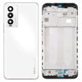 Tecno Camon 18T Middle Frame Housing With Side Button and Camera Lens Complete Body Casing Replacement For Camon 18T - White. 