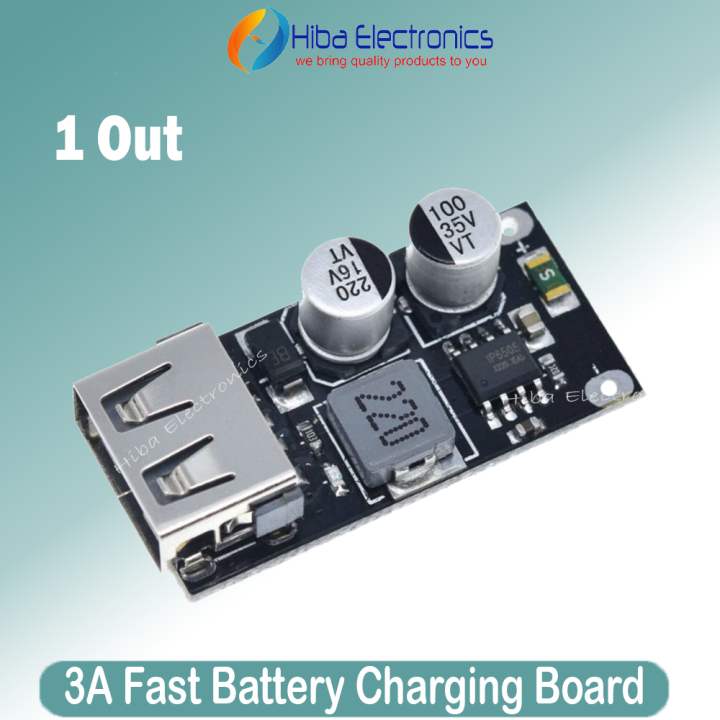 QC3.0 QC2.0 24w Quick Mobile Charger Module for Solar or UPS Battery to Fast Mobile Charger 1 2 4 Output Port Motor Vehicale 6-32v to 5v Step Down Fast Charger Module βoard