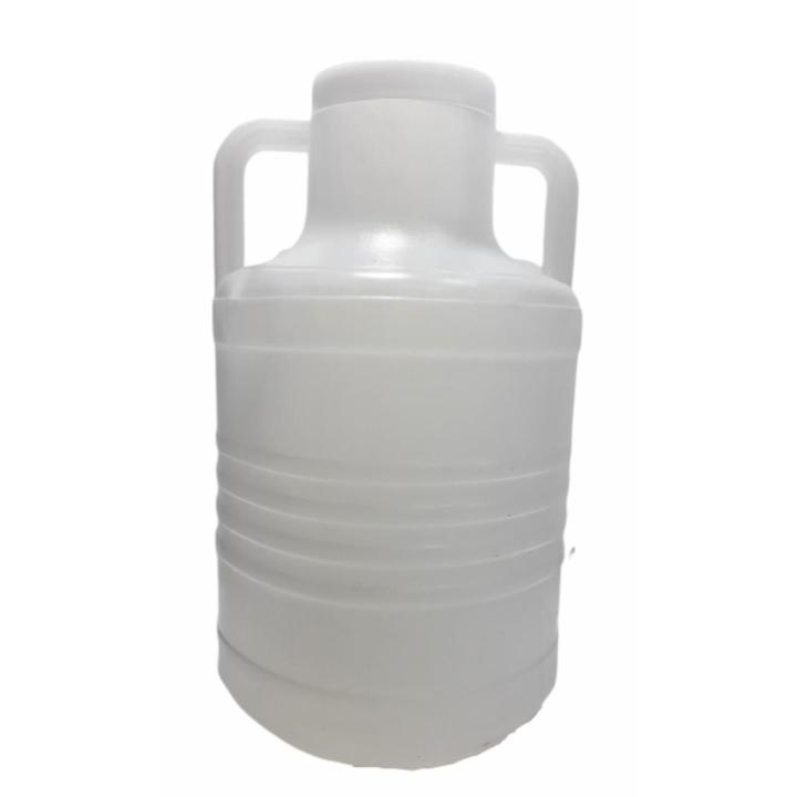 Plastic Water Gallon Bottle Cane 20 Liter Pure Life White