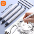 KHINSUN Press Retractable Pencil Eraser Correction Supplies Pen Style Pencil Rubber Writing School Supplies Stationery. 