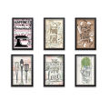 6 PCS 4x6" Minimalist Modern Customized Frames Photo Wall Decoration Photo Frame Wall Art Hanging Home Decoration Picture Gallery for Living Room Study Room, Perfect Wall Hangings, Best gift for Kitchen, Dining Room. 