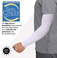 Basic White Football Compression Arm Sleeve. 