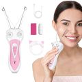 Brown – Electronic Rechargeable Thread Body & Face Hair Remover Removal System, Facial Epilator Cotton Thread Epilator Trimmer with 3 Cotton Threads – Model: BS-358. 