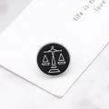 Libra Scale Badge Brooch For Lawyers Judges Justice Symbol Badge For Shirt Coat Premium Quality Jewelry Accessory For Men And Women. 