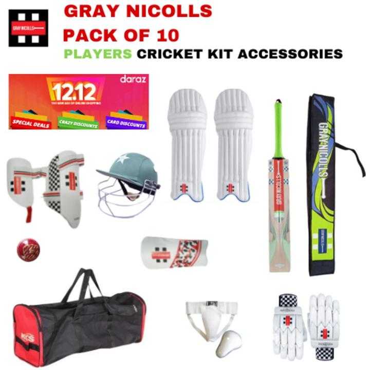 Quality Pack of 10  Cricket Kit Accessories for Club Cricketers  2022 Latest Gray Nicoll Hypernova 1.3 Players Adult Cricket Kit  Seniors Economy Pack of Cricket Kit ( Age 20 +  Years )