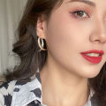 Dangle Earrings Front Back Wear Elegant Sparkling Drop Earrings. 