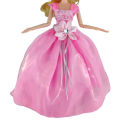 Doll Long Dress Smooth Surface Delicate Craft Replaceable Girl Doll Wedding Dress for Children. 