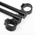 Black Universal CNC Clip On Handle 7/8" Handlebars High Quality Handle Bar CNC Universal For Most Café Racer Motorcycle Street Sport Bike YBR, Suzuki, Honda ETC Black. 