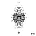 JM Temporary Small Fresh Black Tattoo Stickers Waterproof Long Lasting Tattoo Stickers Arm Leg Chest Body Art Tattoo. 