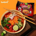 Samyang Buldak Stew Korean Spicy Hot Chicken Stir-Fried Noodles 4.94oz (Pack of 1). 