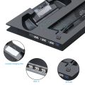 PS4 Slim Vertical Stand with Cooler Cooling Fan Controller Charger Charging Dock Station PlayStation 4 PS 4 S Games Accessories. 