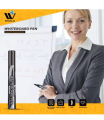 WBM Whiteboard Markers, Refillable Black Marker. 