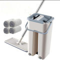 Flat Squeeze Automatic Mop Bucket Avoid Hand Washing Floor Cleaner Magic Mop Spin Self Cleaning Lazy Mop Household Tool, flat squeeze mop, self-cleaning, household tool, mops with bucket, cleaning mop for floor, mop refill, mop, mop for floor cleaning. 