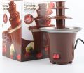 Chocolate Fondue Fountain, 3 Tiers Mini Electric Chocoalte Melting Machine Chocolate Fountain. 
