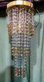 Fancy Crystal Glass chandelier Fanoos for ceiling bedroom drawing room. 