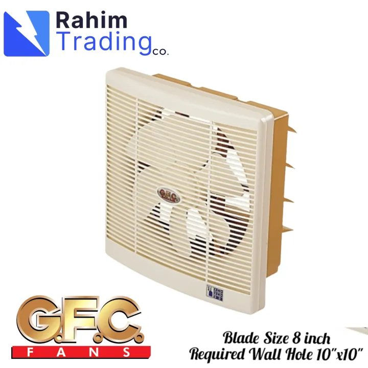 GFC Fan Wall Exhaust 8 Inch Off White Color Pure Copper Wire(Note: Wall ...