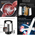 New Silver crest Stainless Steel Electric Meat And Vegetable Grinder Chopper 5L – Powerful 5 Speeds,100% Chopper motor/ Compact Size – German Design |1000W -OverHeat Protection thermal Switch |2 x6 Blades (SILVER ). 