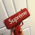 Money Gun_ Make Cash Money Rain Bill Plastic Gun_ Box Shot Spread the Money Toy. 