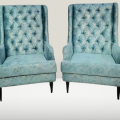 2 Modern Sofa Chair Tufling Designe TWO Seater C Green Colour With 2 cousion free {Special Offer available}. 