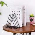 MULTIPURPOSE FILE FOLDER DESK ORGANIZER 9 PORTION STRONG POWDER COATED IRON BOOK & MAGAZINE RACK. 