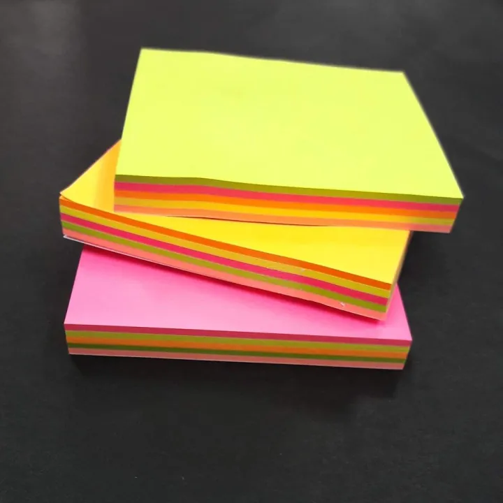 Sticky Notes Pk Sticky Notes Multi Colour (Posted Pad) (Size 3inch x 3inch) | Daraz.pk