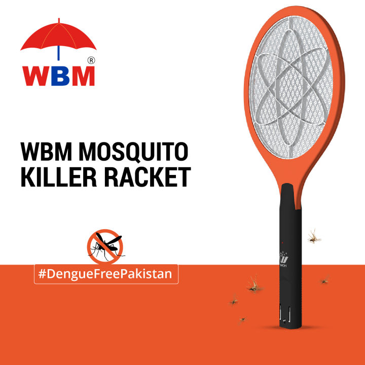 𝐖𝐁𝐌 Rechargeable Mosquito Killer Racket & Mosquito Killer Lamp - LED Mosquito Repellent for Home Use