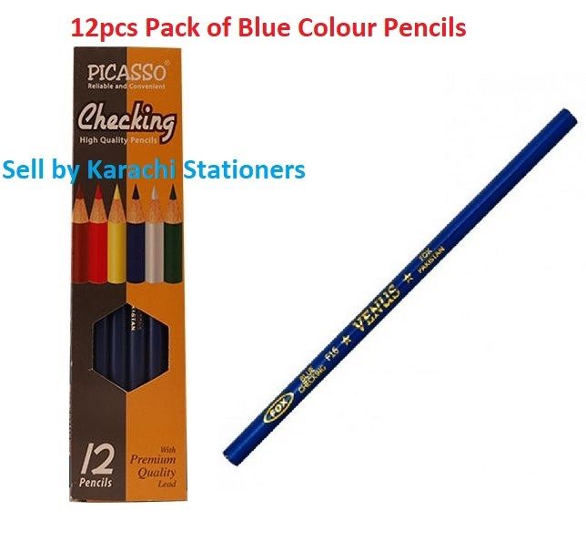 Pack%20of%2012pcs%20Blue%20Colour%20Pencils%20Color%20Pencil%20-%20Image%202