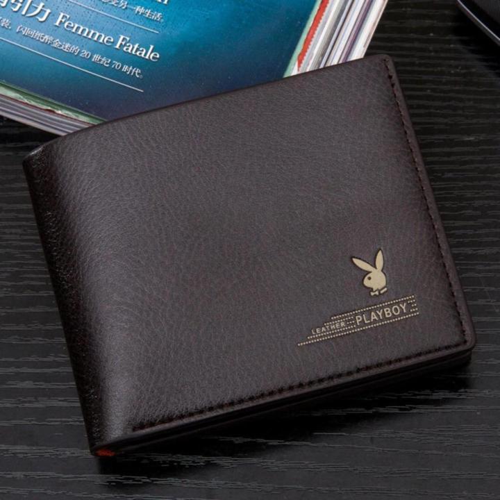 Yika Wallets Pu Short Wallet Folding Wallet Men'S Fashion Premium Zip Wallet