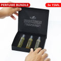 Top 3 Men's Perfume Bundle Box - Travel Size - 15ml Each Perfume Bottle | SCENTS N SECRETS. 