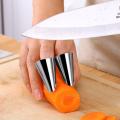 1/5Pcs Stainless Steel Nail Cover Anti-Cutting Finger Cover Picking And Cutting Vegetables Protect Finger Nut Shelling Kitchen Tool. 