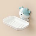 Cartoon Cattle Cattle Soap Storage Box Multi-Purpose Quick Drain Soap Holder Easy To Rinse Tray Soap Dish Bathroom Accessories. 