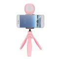 Mobile Phone Foldable Live Streaming Beauty Fill Light Lamp with Tripod and Phone Holder. 